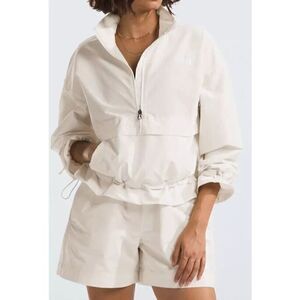 New THE NORTH FACE Easy Wind Half Zip Pullover in White Dune Size XL